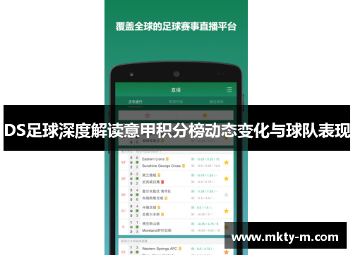 DS足球深度解读意甲积分榜动态变化与球队表现